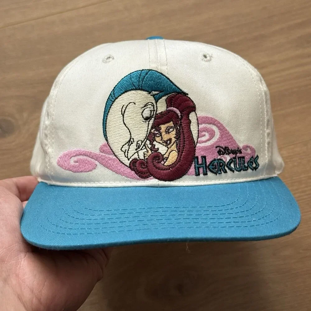 RARE Vintage 90s Disney Hercules Megara Pegasus Youth Snapback Hat Cap